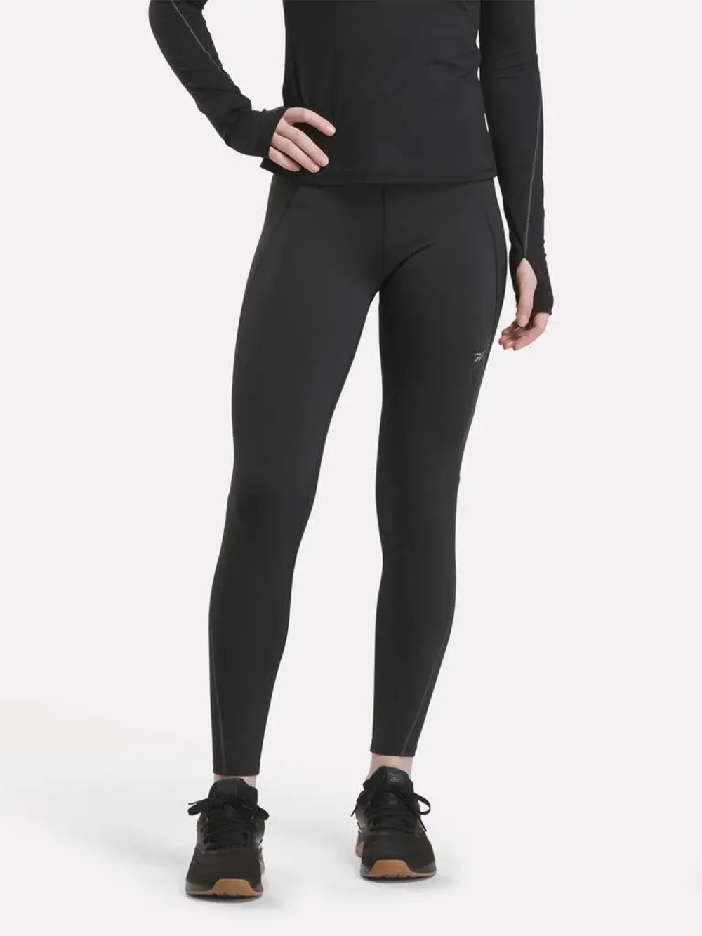 Reebok OV Lux Thermowarm+Graphene High Rise Training Leggings Black XL NEW